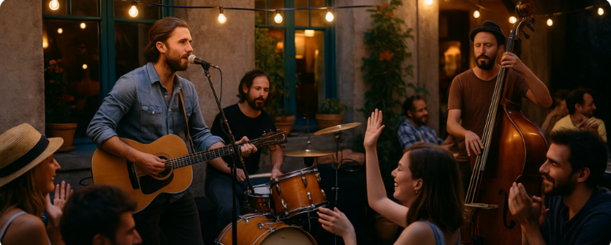 fête de la musique et restaurant